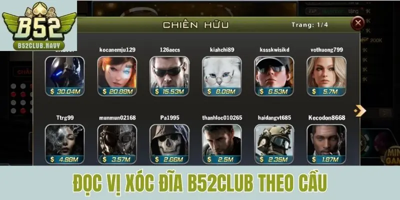 Đọc vị xóc đĩa B52club theo cầu